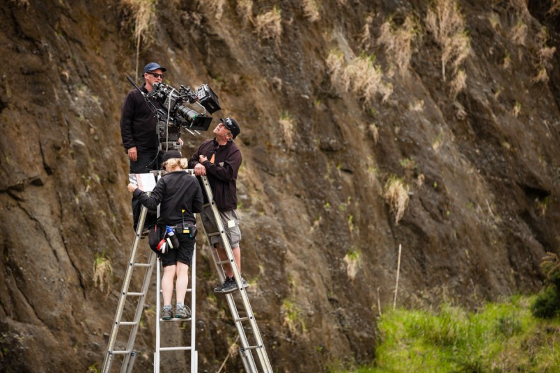 Camera crew on location